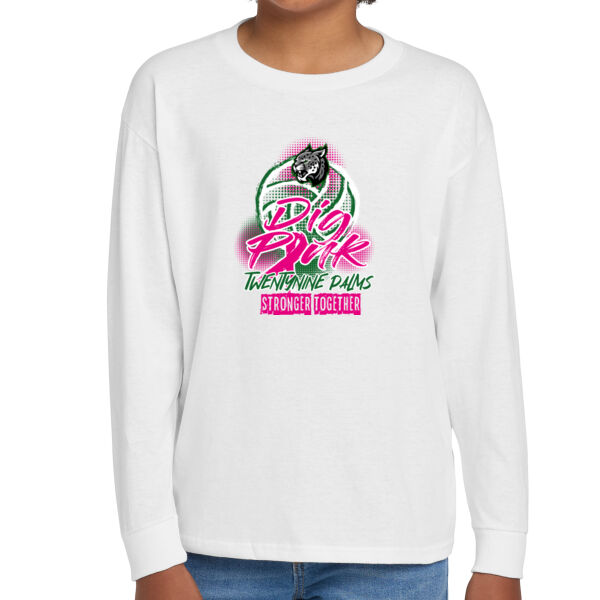 Twentynine Palms Volleyball Youth Heavy Cotton 100% Cotton Long Sleeve T Shirt Thumbnail